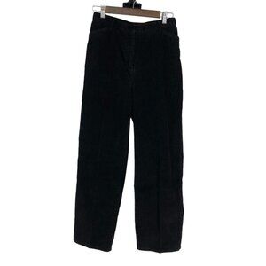 Style & Co Corduroy Petite Women's High-Rise 100% Cotton Black Pants size P8